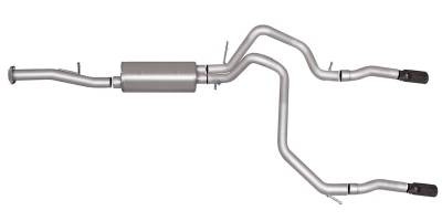 Gibson Cat-Back Performance Exhaust for 2015–2020 GMC Yukon XL / Chevy Suburban 5.3L – Dual Split Black (65686B)