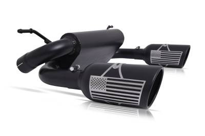 Gibson Cat-Back Performance Exhaust 2018–2026 Jeep Wrangler 2.0L / 3.6L – Patriot Series – Dual Split Black Ceramic Exhaust – 70-0002