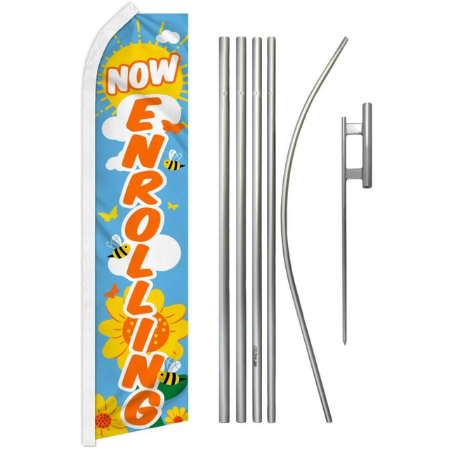 Now Enrolling Super Flag & Pole Kit