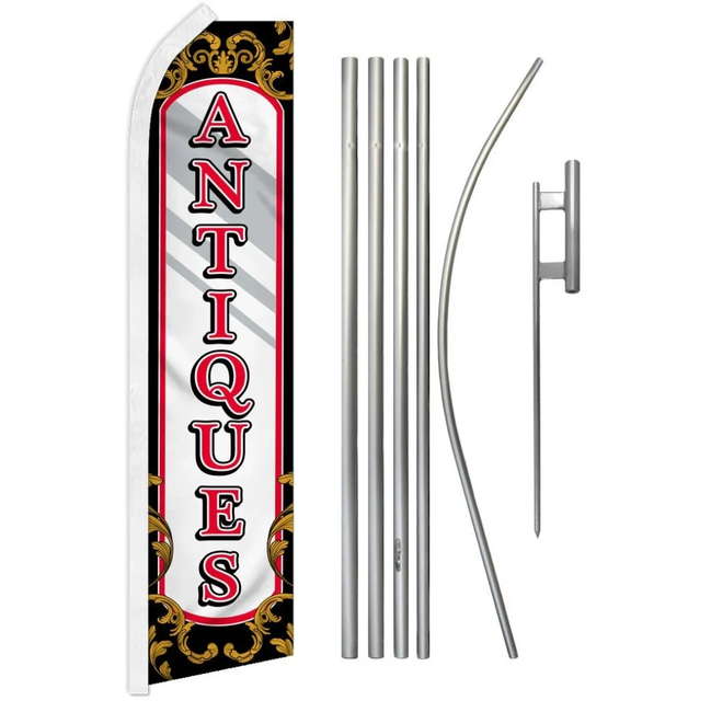 Antiques (Mirror) Super Flag & Pole Kit