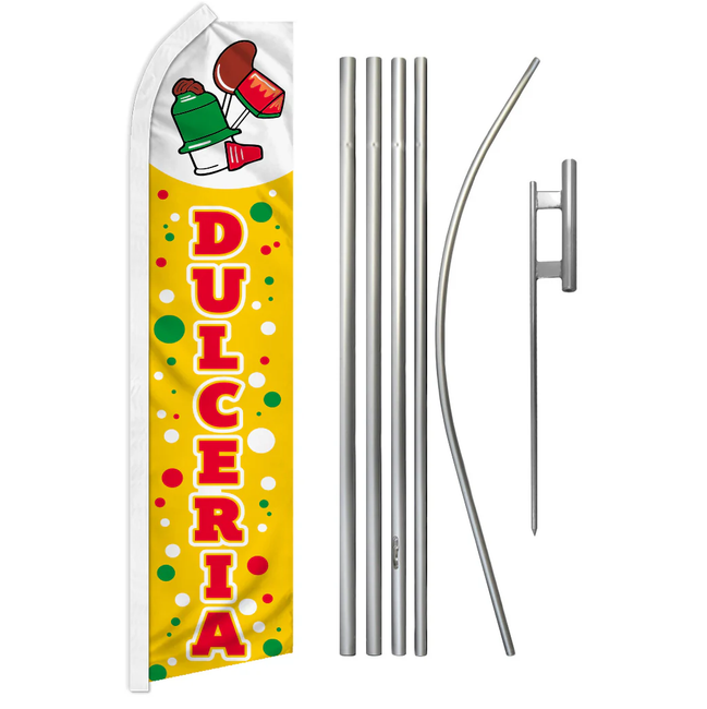 Dulceria Super Flag & Pole Kit