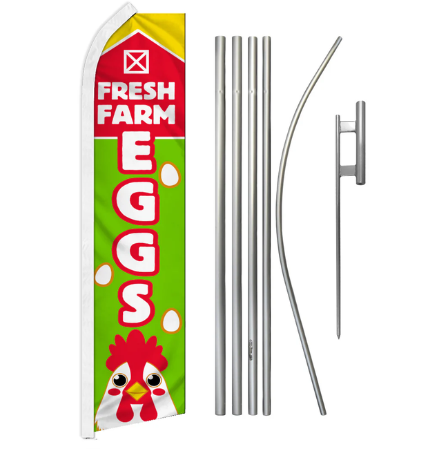 Farm Fresh Eggs Super Flag Kit