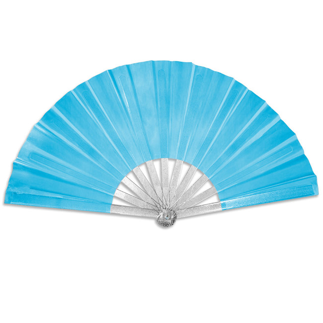 Metallic Blue X-Large Hand Fan