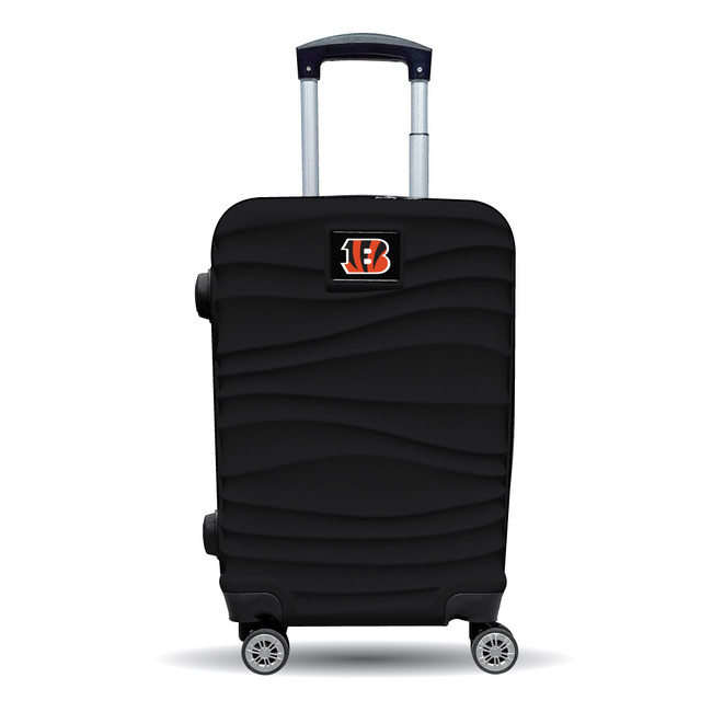Cincinnati Bengals Color Blitz 21-Inch Hard-Shell Carry-On Spinner Luggage with TSA Lock - Black