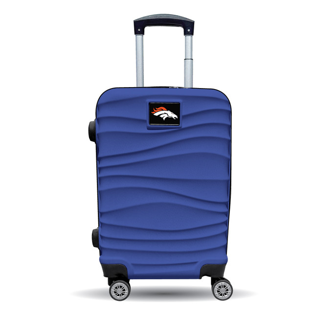 Denver Broncos Color Blitz 21-Inch Hard-Shell Carry-On Spinner Luggage with TSA Lock - Blue