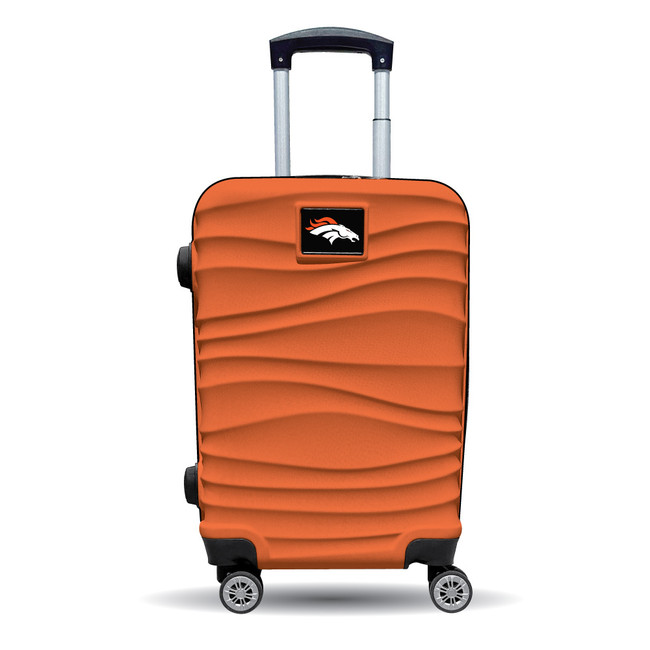 Denver Broncos Color Blitz 21-Inch Hard-Shell Carry-On Spinner Luggage with TSA Lock - Orange