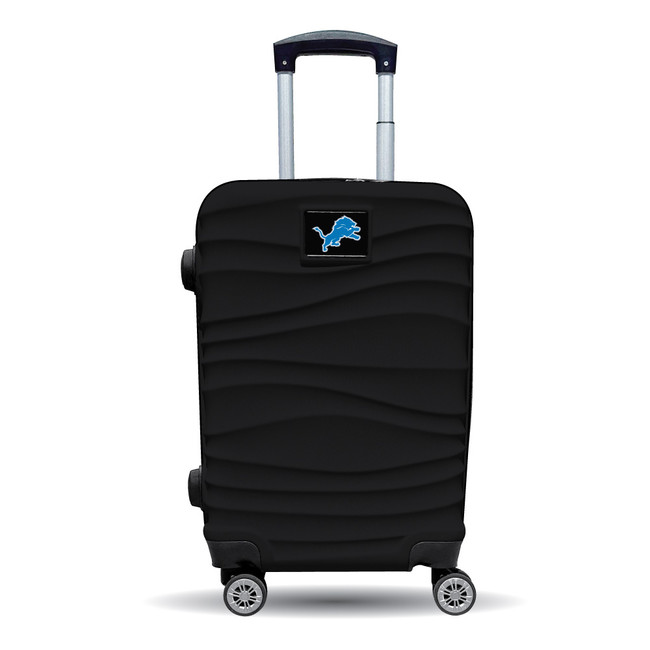 Detroit Lions Color Blitz 21-Inch Hard-Shell Carry-On Spinner Luggage with TSA Lock - Black