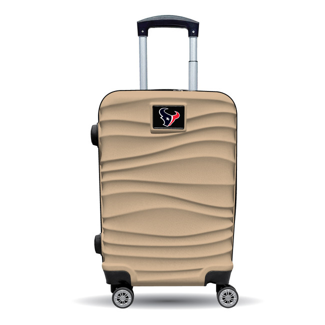 Houston Texans Color Blitz 21-Inch Hard-Shell Carry-On Spinner Luggage with TSA Lock - Tan