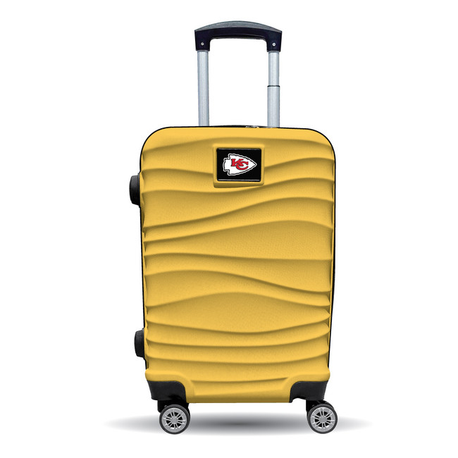 Kansas City Chiefs Color Blitz 21-Inch Hard-Shell Carry-On Spinner Luggage with TSA Lock - Yellow