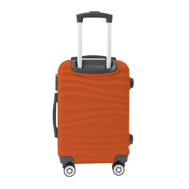 Miami Dolphins Color Blitz 21-Inch Hard-Shell Carry-On Spinner Luggage with TSA Lock - Orange