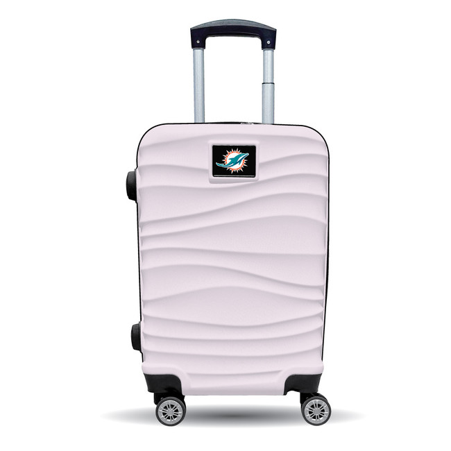 Miami Dolphins Color Blitz 21-Inch Hard-Shell Carry-On Spinner Luggage with TSA Lock - Pink