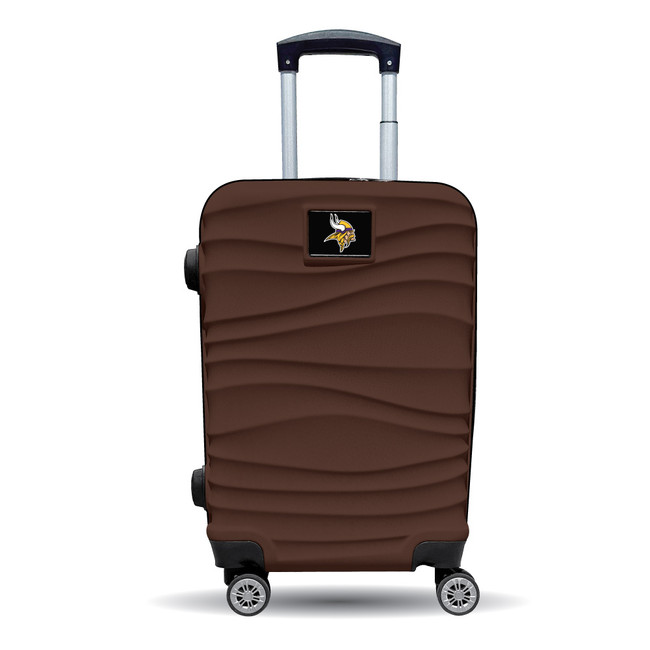 Minnesota Vikings Color Blitz 21-Inch Hard-Shell Carry-On Spinner Luggage with TSA Lock - Brown