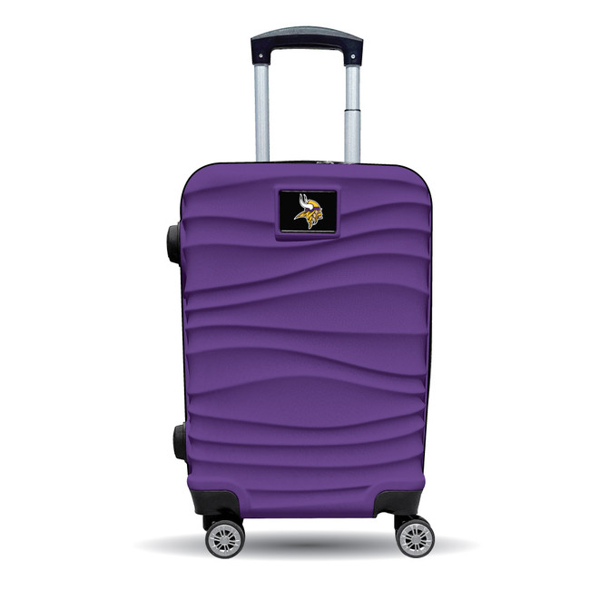 Minnesota Vikings Color Blitz 21-Inch Hard-Shell Carry-On Spinner Luggage with TSA Lock - Purple