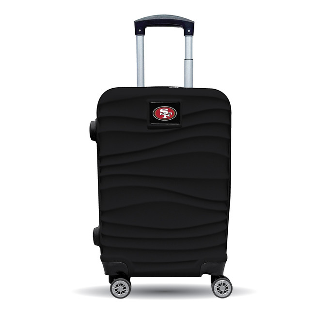 San Francisco 49ers Color Blitz 21-Inch Hard-Shell Carry-On Spinner Luggage with TSA Lock - Black