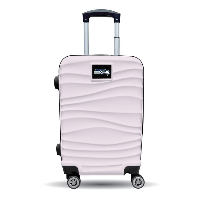 Seattle Seahawks Color Blitz 21-Inch Hard-Shell Carry-On Spinner Luggage with TSA Lock - Pink