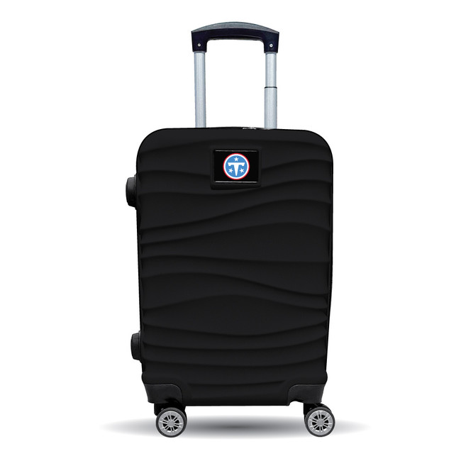 Tennessee Titans Color Blitz 21-Inch Hard-Shell Carry-On Spinner Luggage with TSA Lock - Black