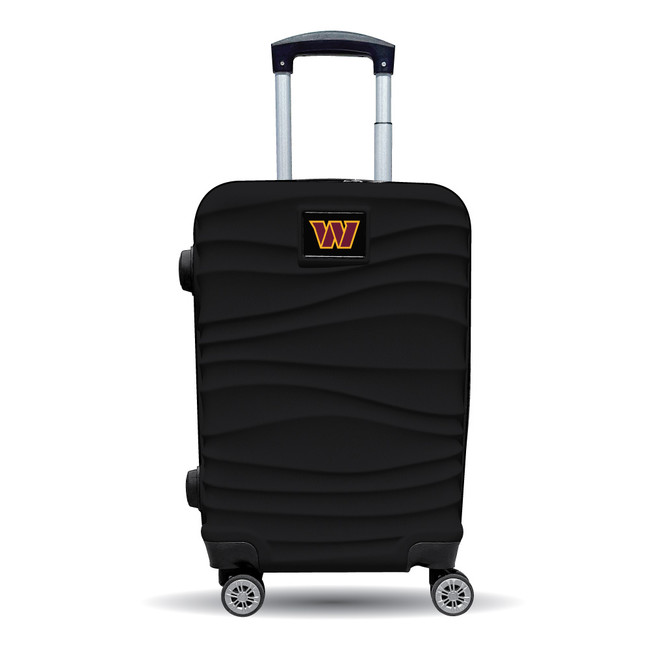 Washington Commanders Color Blitz 21-Inch Hard-Shell Carry-On Spinner Luggage with TSA Lock - Black