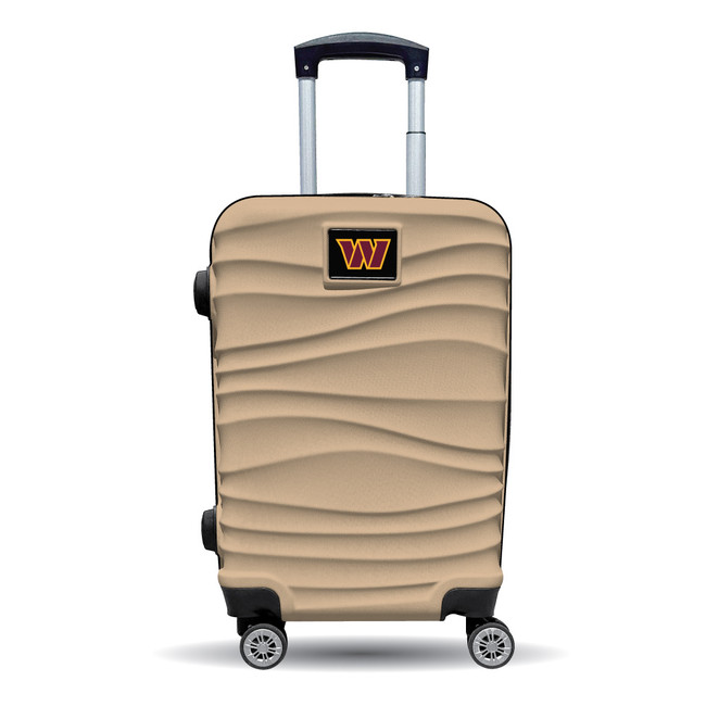 Washington Commanders Color Blitz 21-Inch Hard-Shell Carry-On Spinner Luggage with TSA Lock - Tan