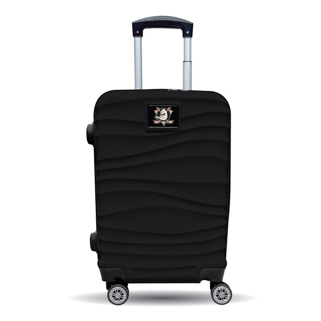 Anaheim Ducks Color Blitz 21-Inch Hard-Shell Carry-On Spinner Luggage with TSA Lock - Black