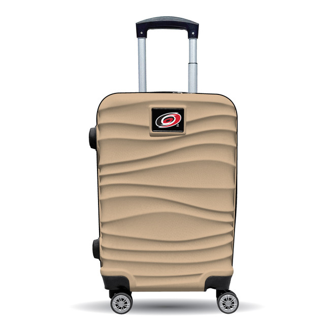 Carolina Hurricanes Color Blitz 21-Inch Hard-Shell Carry-On Spinner Luggage with TSA Lock - Tan