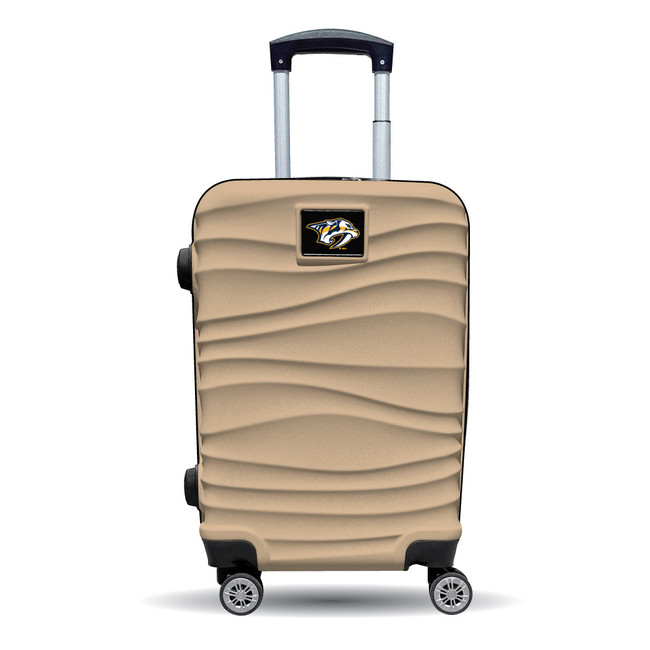 Nashville Predators Color Blitz 21-Inch Hard-Shell Carry-On Spinner Luggage with TSA Lock - Tan
