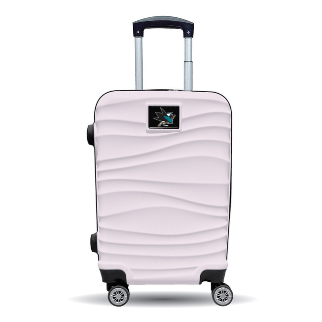 San Jose Sharks Color Blitz 21-Inch Hard-Shell Carry-On Spinner Luggage with TSA Lock - Pink