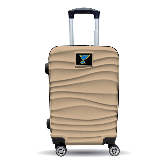 St Louis Blues Color Blitz 21-Inch Hard-Shell Carry-On Spinner Luggage with TSA Lock - Tan