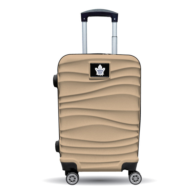 Toronto Maple Leafs Color Blitz 21-Inch Hard-Shell Carry-On Spinner Luggage with TSA Lock - Tan