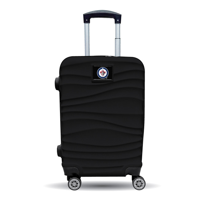 Winnipeg Jets Color Blitz 21-Inch Hard-Shell Carry-On Spinner Luggage with TSA Lock - Black