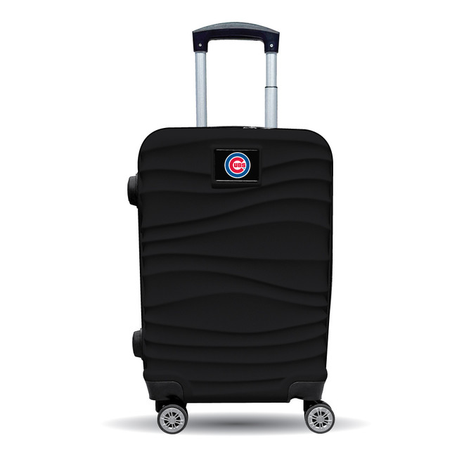 Chicago Cubs Color Blitz 21-Inch Hard-Shell Carry-On Spinner Luggage with TSA Lock - Black