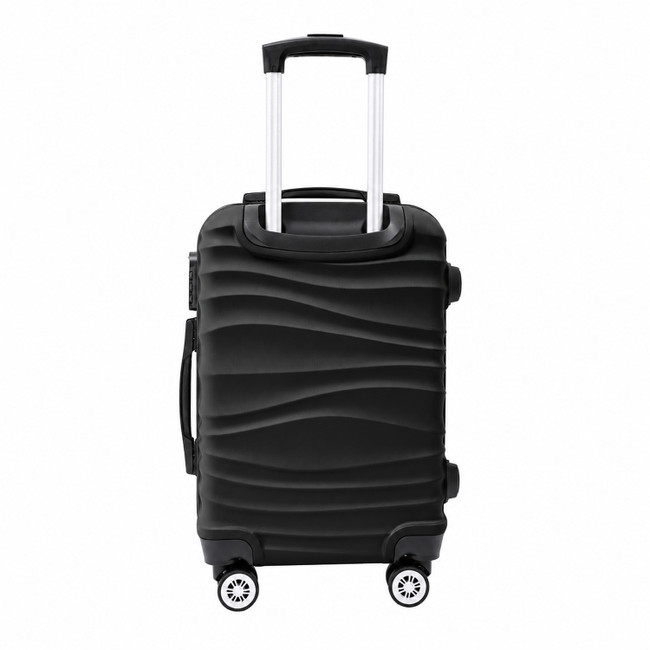 Cleveland Guardians Color Blitz 21-Inch Hard-Shell Carry-On Spinner Luggage with TSA Lock - Black