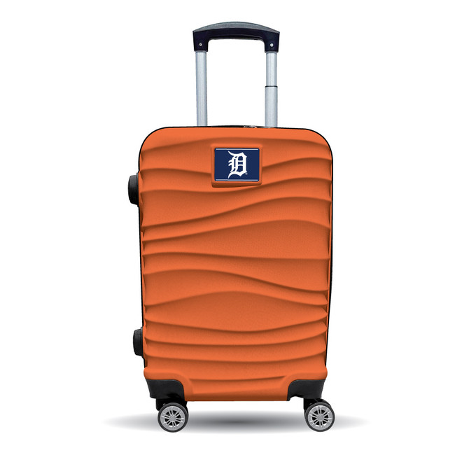 Detroit Tigers Color Blitz 21-Inch Hard-Shell Carry-On Spinner Luggage with TSA Lock - Orange