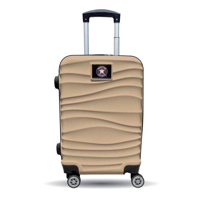 Houston Astros Color Blitz 21-Inch Hard-Shell Carry-On Spinner Luggage with TSA Lock - Tan