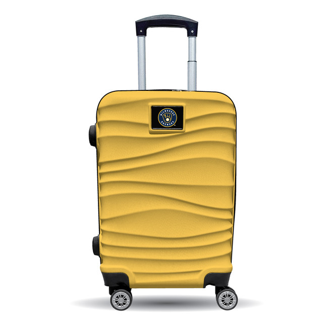 Milwaukee Brewers Color Blitz 21-Inch Hard-Shell Carry-On Spinner Luggage with TSA Lock - Yellow