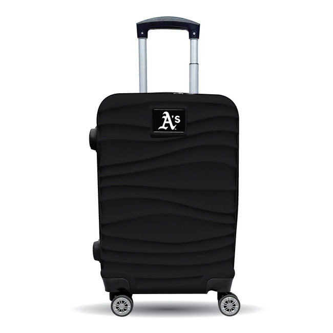 Oakland Athletics Color Blitz 21-Inch Hard-Shell Carry-On Spinner Luggage with TSA Lock - Black