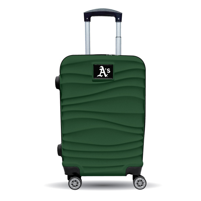 Oakland Athletics Color Blitz 21-Inch Hard-Shell Carry-On Spinner Luggage with TSA Lock - Green
