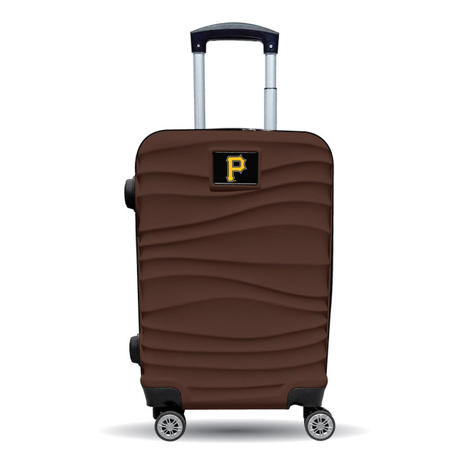 Pittsburgh Pirates Color Blitz 21-Inch Hard-Shell Carry-On Spinner Luggage with TSA Lock - Brown