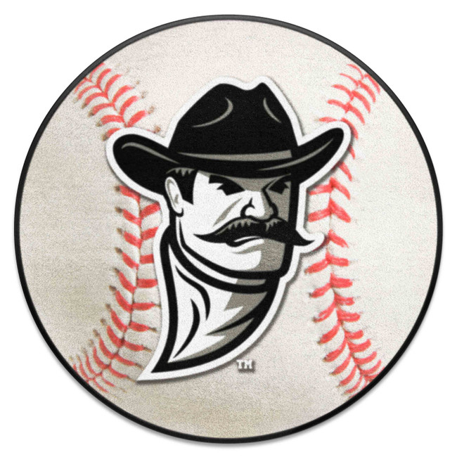 New Mexico State Aggies Baseball Rug - 27in. Diameter