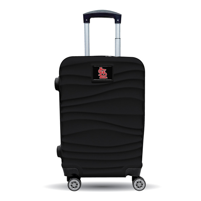St. Louis Cardinals Color Blitz 21-Inch Hard-Shell Carry-On Spinner Luggage with TSA Lock - Black