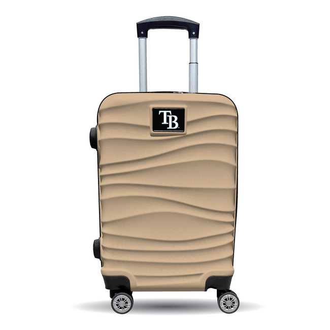 Tampa Bay Rays Color Blitz 21-Inch Hard-Shell Carry-On Spinner Luggage with TSA Lock - Tan