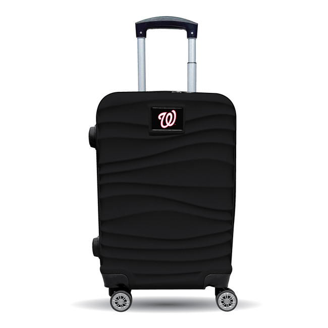 Washington Nationals Color Blitz 21-Inch Hard-Shell Carry-On Spinner Luggage with TSA Lock - Black