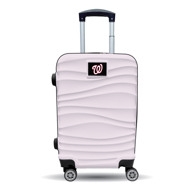 Washington Nationals Color Blitz 21-Inch Hard-Shell Carry-On Spinner Luggage with TSA Lock - Pink