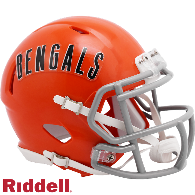 Cincinnati Bengals Helmet Riddell Replica Mini Speed Style 1968-1979 T/B