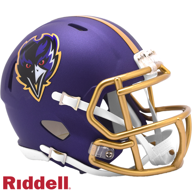 Baltimore Ravens Helmet Riddell Replica Mini Speed Style On-Field Alternate 2024