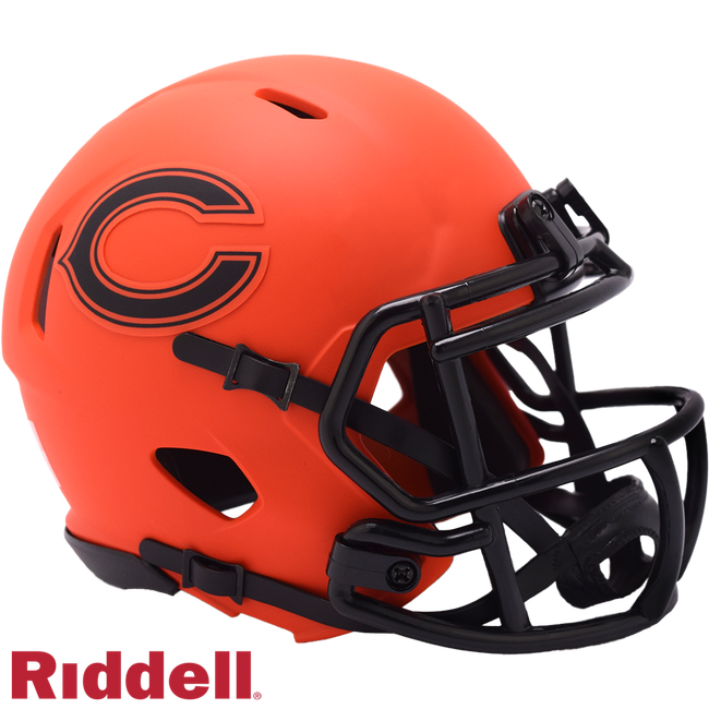 Chicago Bears Helmet Riddell Replica Mini Speed Style Rave Alternate