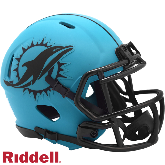 Miami Dolphins Helmet Riddell Replica Mini Speed Style Rave Alternate