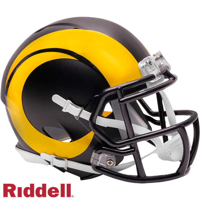 Los Angeles Rams Helmet Riddell Replica Mini Speed Style Rivalry Alternate 2025