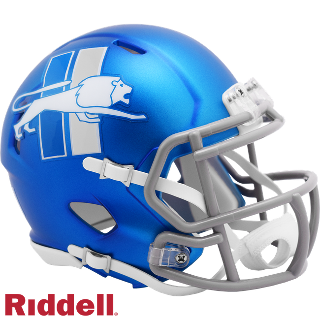 Detroit Lions Helmet Riddell Replica Mini Speed Style On-Field Alternate 2023