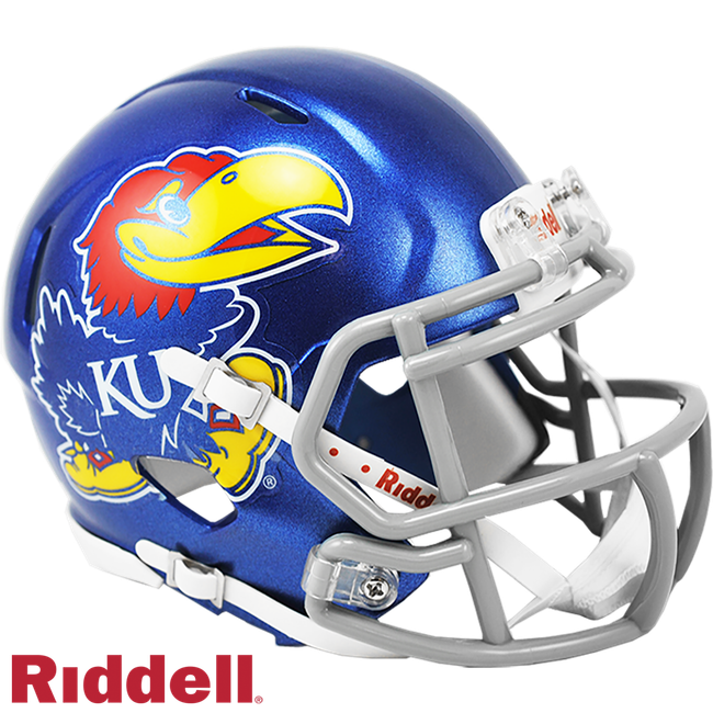 Kansas Jayhawks Helmet Riddell Replica Mini Speed Style