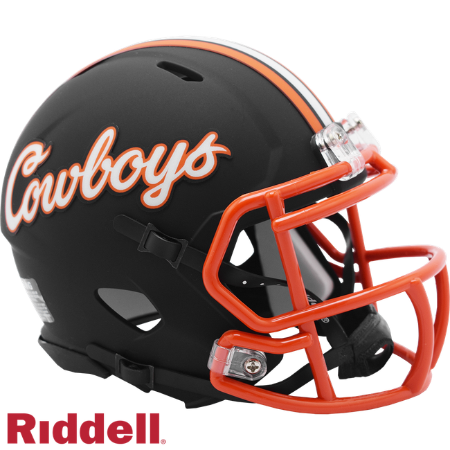Oklahoma State Cowboys Helmet Riddell Replica Mini Speed Style Cowboys Script